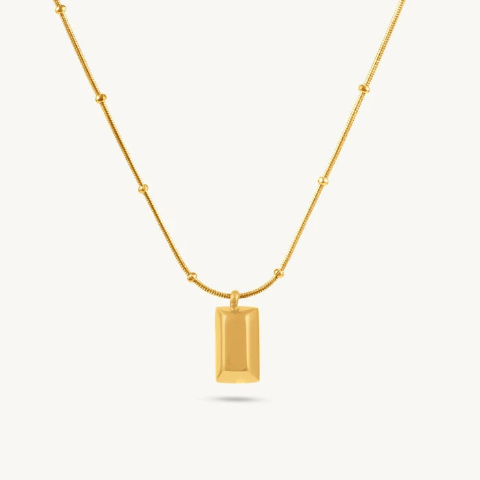 Minimalist Bar Pendant Necklace – 925 Sterling Silver