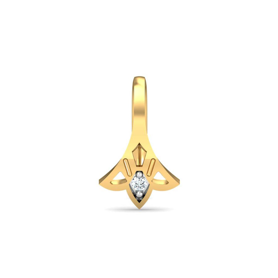 Marquise Open-Petal White CZ Nose Pin – 925 Sterling Silver