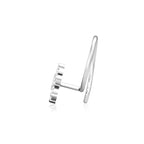 925 Sterling Silver White CZ Antique Finish Flower Nose Pin