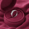 Elegant 5-Stone White CZ Nose Pin 925 Sterling Silver