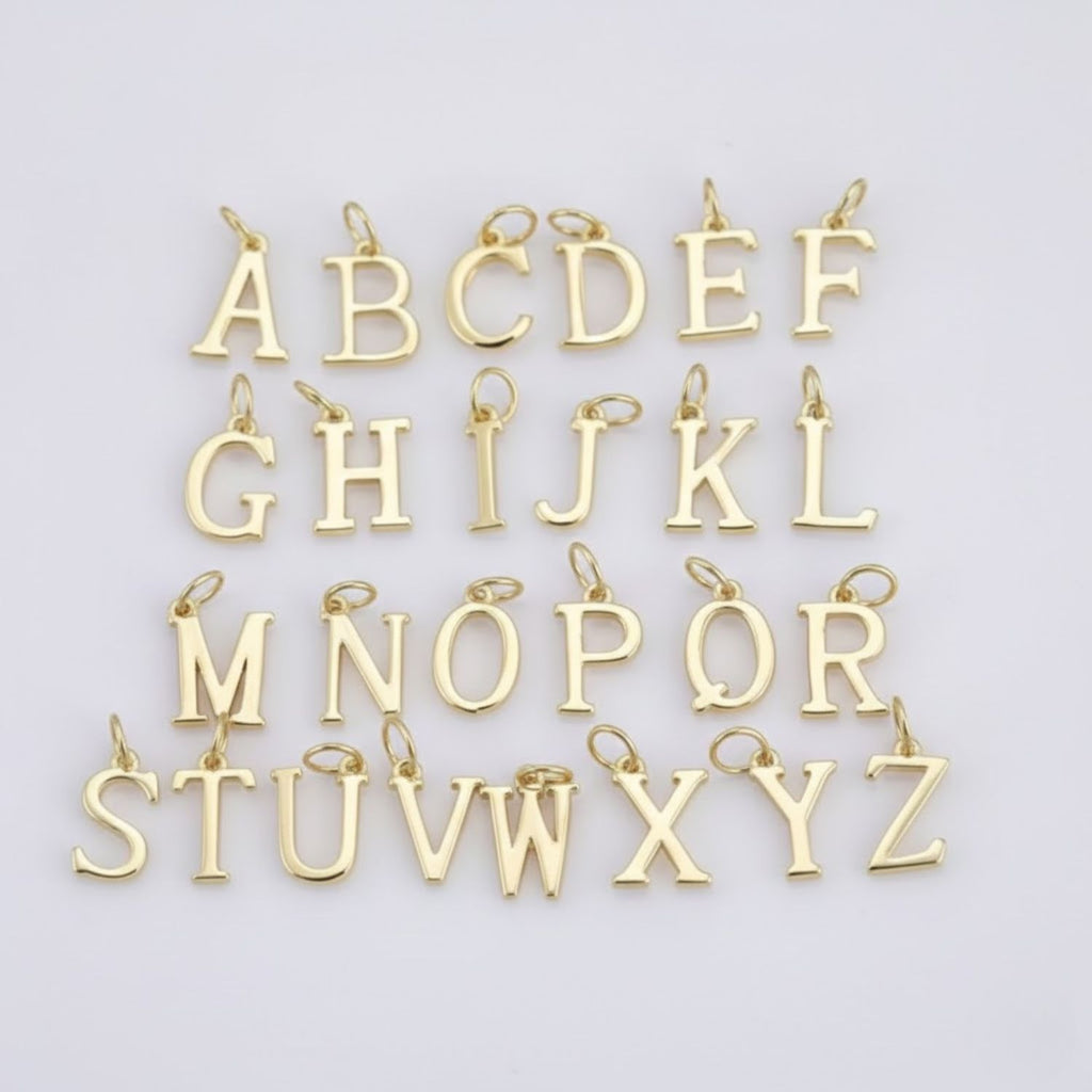 Alphabet Initial Charm A to Z - 925 Sterling Silver