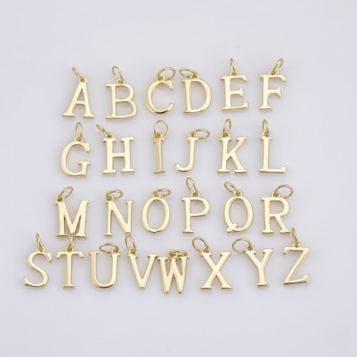 Alphabet Initial Charm Pendant A to Z – 925 Sterling Silver