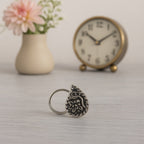 925 Sterling Silver Antique Teardrop Nose Pin