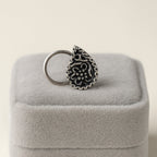 925 Sterling Silver Antique Teardrop Nose Pin