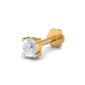 Classic Solitaire White CZ Nose Pin – 925 Sterling Silver