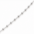 925 Sterling Silver Beaded Chain Anklet