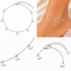 925 Sterling Silver Bird Charm Anklet