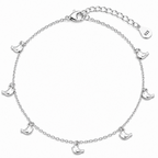 925 Sterling Silver Bird Charm Anklet