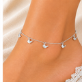 925 Sterling Silver Bird Charm Anklet