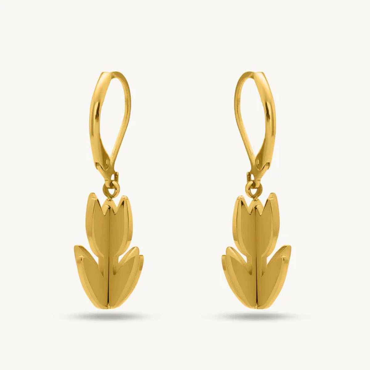 Tulip Floral Drop Dangle Earrings – 925 Sterling Silver