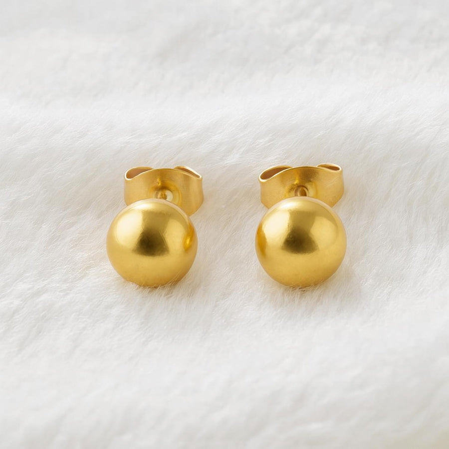 Classic Ball Stud Earrings – 925 Sterling Silver