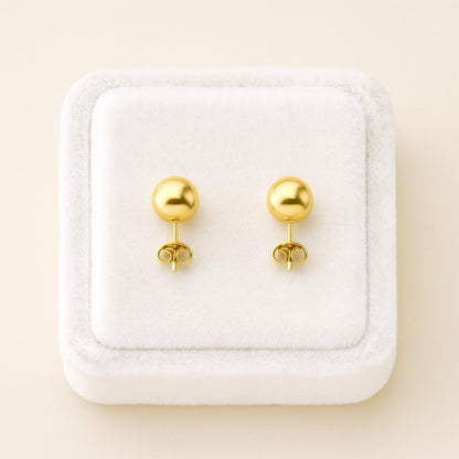 Classic Ball Stud Earrings – 925 Sterling Silver