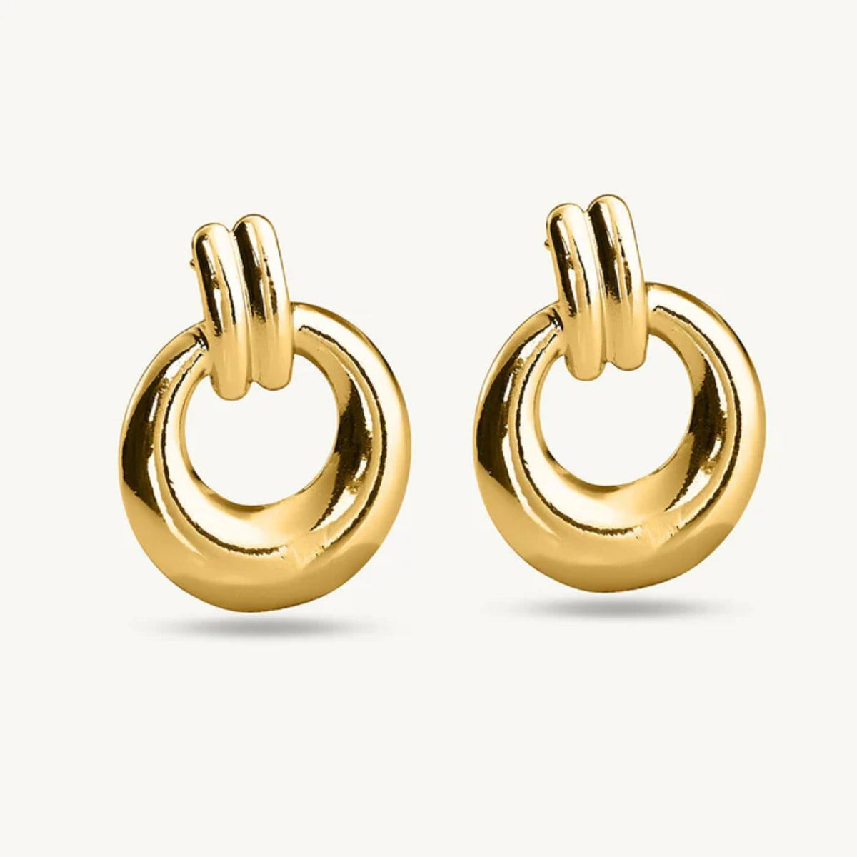 Chunky Round Drop Earrings – 925 Sterling Silver