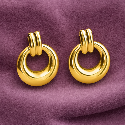 Chunky Round Drop Earrings – 925 Sterling Silver