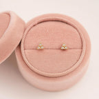 Minimalist Gold Triangle Stud Earrings 925 Sterling Silver Gold Plated