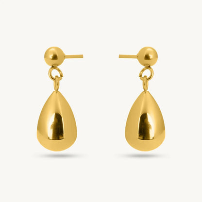 Teardrop Dangle Ball Stud Earrings – 925 Sterling Silver