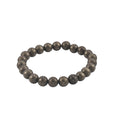Pyrite Beaded Stretch Demifine Bracelet for Men and Women