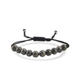 Adjustable Pyrite Sliding Knot Macrame Demifine  Bracelet