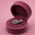925 Sterling Silver Oxidized Evil Eye Screw Back Nose Pin for Women