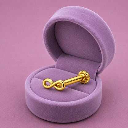 Infinity Screw Back Nose Pin – 925 Sterling Silver