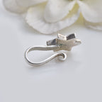 Black & Cream Floral Star Nose Pin 925 Sterling Silver