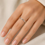 925 Sterling Silver Classic Smooth Plain Band Ring