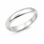 925 Sterling Silver Classic Smooth Plain Band Ring