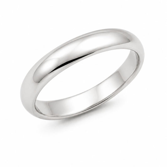 Smooth Domed Band Ring – 925 Sterling Silver