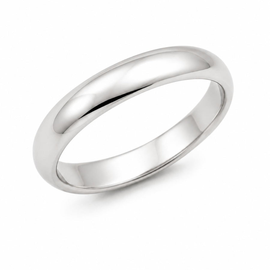 Smooth Domed Band Ring – 925 Sterling Silver