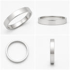 925 Sterling Silver Classic Wide Plain Band Ring