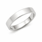 925 Sterling Silver Classic Wide Plain Band Ring