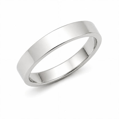 Classic Wide Plain Band Ring – 925 Sterling Silver