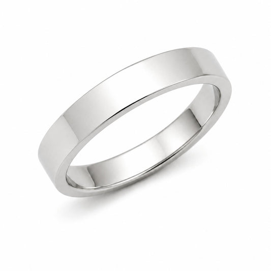 Classic Wide Plain Band Ring – 925 Sterling Silver