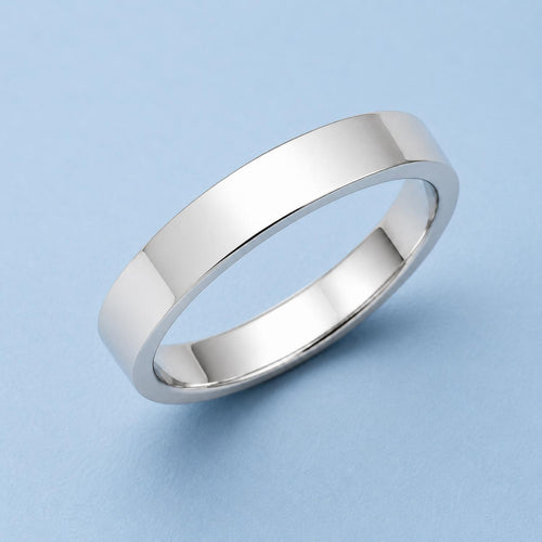 925 Sterling Silver Classic Wide Plain Band Ring