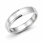925 Sterling Silver Wide Band Ring with Double Edge Detail
