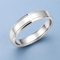 925 Sterling Silver Wide Band Ring with Double Edge Detail