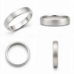 925 Sterling Silver Wide Textured Brushed Finish Band Ring