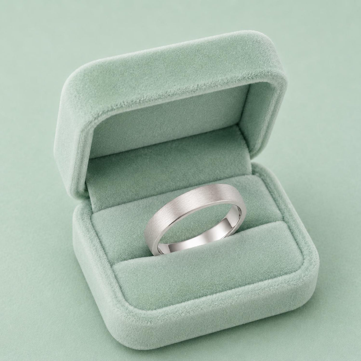 925 Sterling Silver Wide Textured Brushed Finish Band Ring
