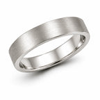 925 Sterling Silver Textured Minimalist Brushed Wide Band Ring