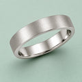 925 Sterling Silver Textured Minimalist Brushed Wide Band Ring