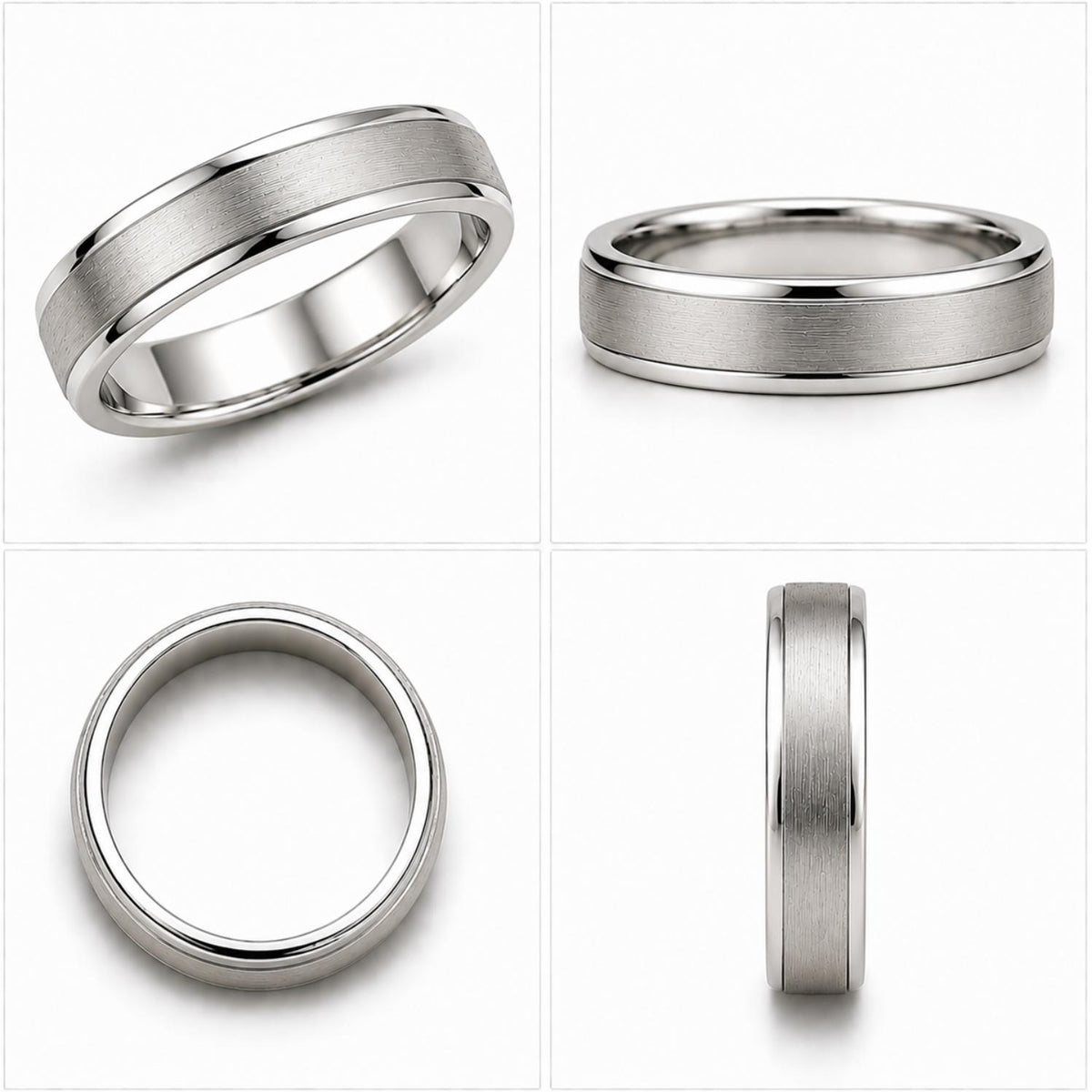 925 Sterling Silver Textured Wide Band Ring