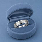 925 Sterling Silver Textured Wide Band Ring