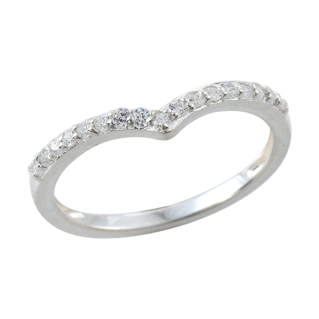 Elegant Natural White Topaz Ring 925 Sterling Silver