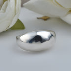 Classic High-Polish Bold Dome Ring 925 Sterling Silver