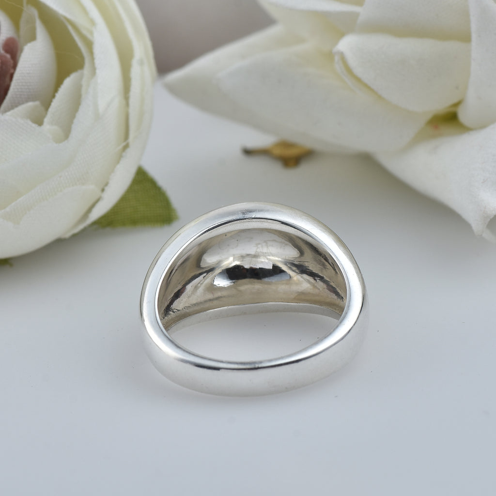 Classic High-Polish Bold Dome Ring 925 Sterling Silver