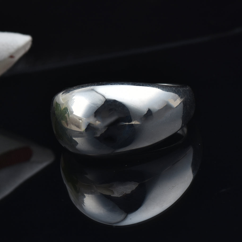 Classic High-Polish Bold Dome Ring 925 Sterling Silver