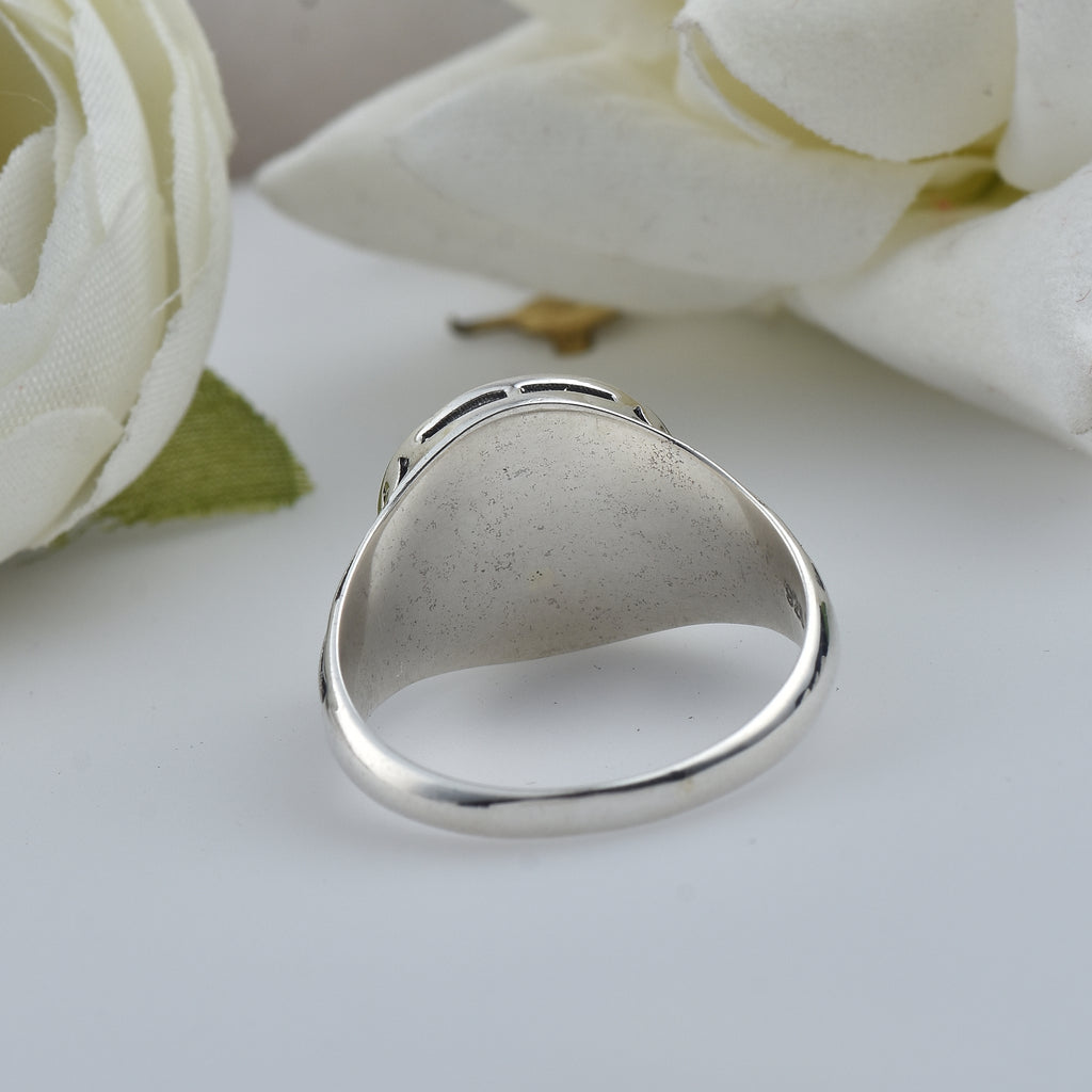 Hindu Aum Symbol Spiritual Om Ring 925 Sterling Silver