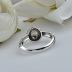 Vintage Floral Scroll Ring 925 Sterling Silver Oxidized