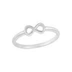 Infinity Symbol Minimalist Ring 925 Sterling Silver