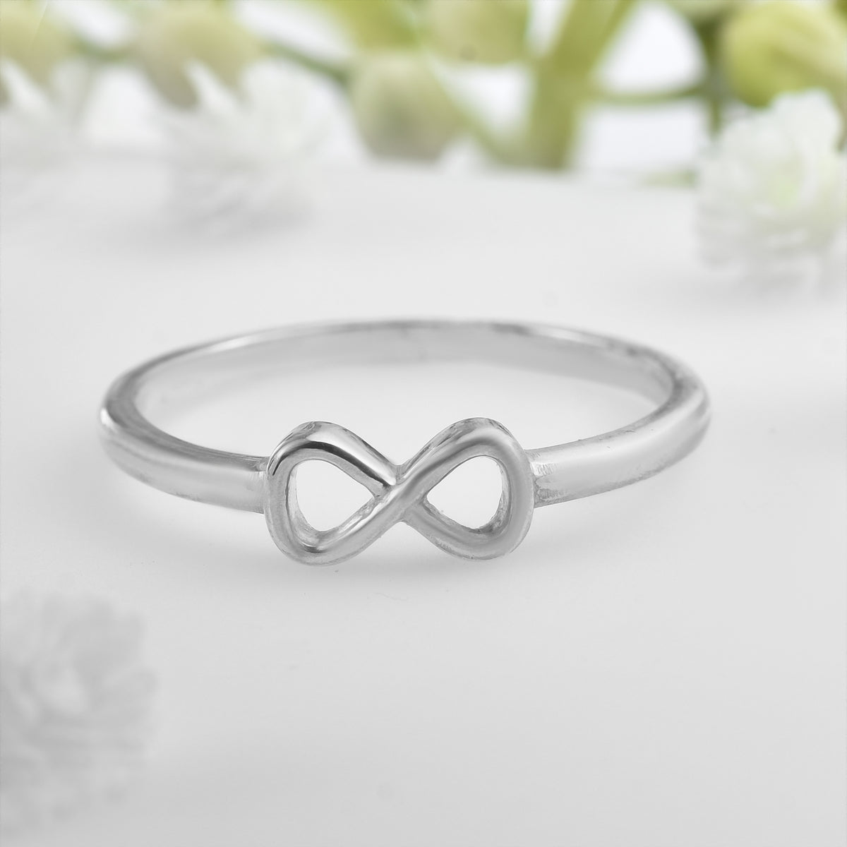 Infinity Symbol Minimalist Ring – 925 Sterling Silver